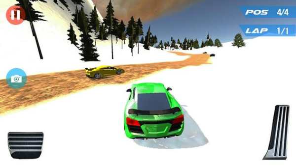 Speed Car Racing Snow Mountain screenshot 2