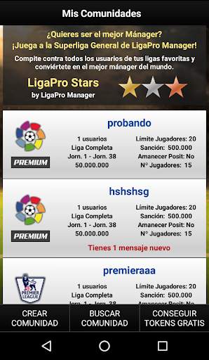 LigaPro Manager screenshot 2
