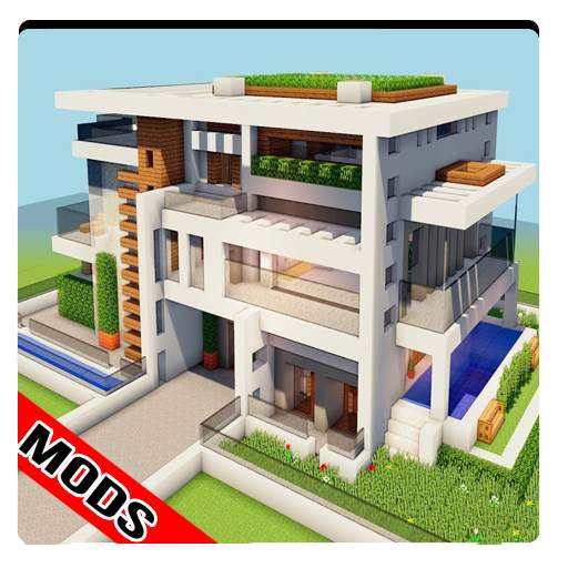 MCPE Mods - Modern House For Minecraft PE 1.7