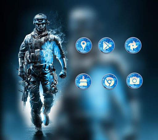 Blue Soldier War Hero Theme screenshot 3