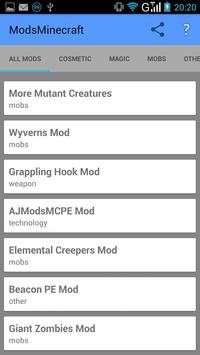 Mods for Minecraft Pe screenshot 1