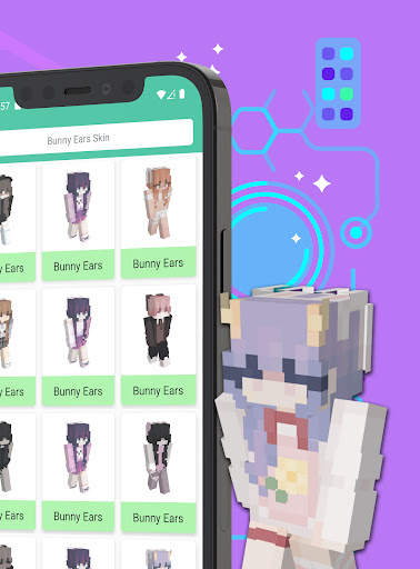 Bunny Ears Skin For Minecraft screenshot 2