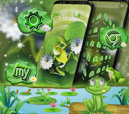 Cute Frog Launcher Theme screenshot 3