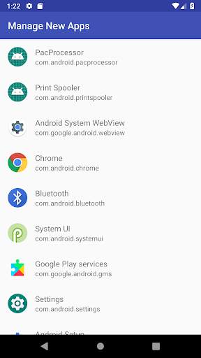 Manage New Apps screenshot 1