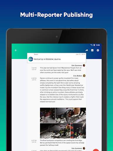 Tickaroo Live Blog screenshot 2