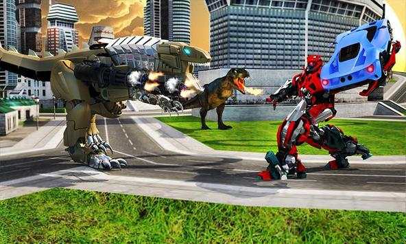 US Police Ball Robot Transform VS Wild Dino Attack screenshot 3