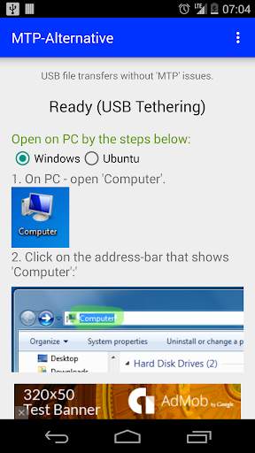 MTP-Alternative USB Drive screenshot 1