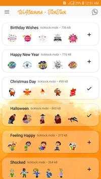 Stickers for WhatsApp - WAStickerApps (TickTock) screenshot 1