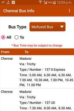 Chennai Bus Info screenshot 1