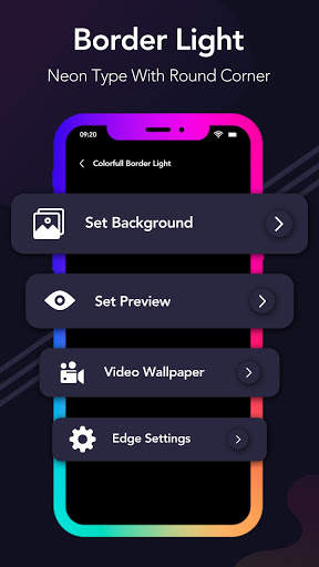 Edge Lighting Colors - Border Light Live Wallpaper screenshot 8