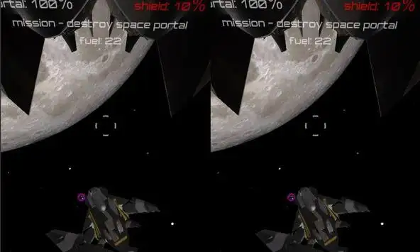 VR Space Shoot - for phones without a gyroscope screenshot 1