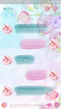 (FREE) GO SMS WATERCOLOR THEME screenshot 3