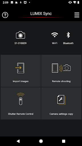 Panasonic LUMIX Sync 1 تصوير الشاشة