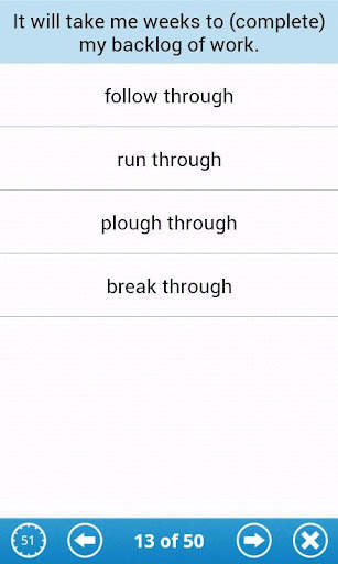 Phrasal Verbs Lite screenshot 4