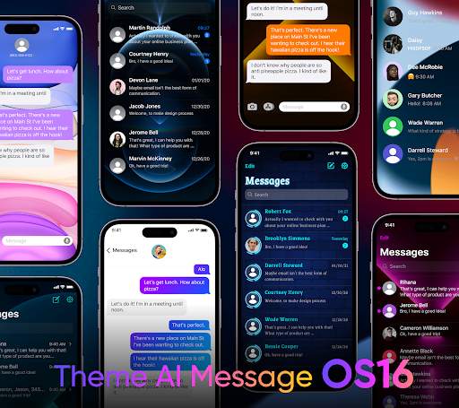 AI Messages OS16 - Messenger 1 تصوير الشاشة