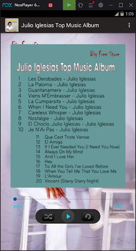 Julio Iglesias Top Music Album screenshot 3