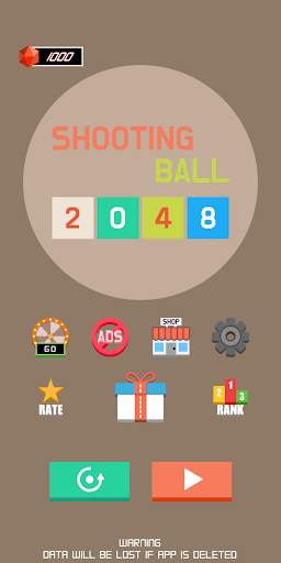 Bola menembak 2048 screenshot 1