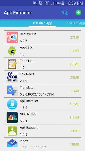 Apk Extractor screenshot 1
