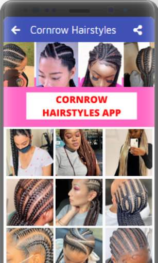 Cute Cornrow Hairstyles screenshot 1