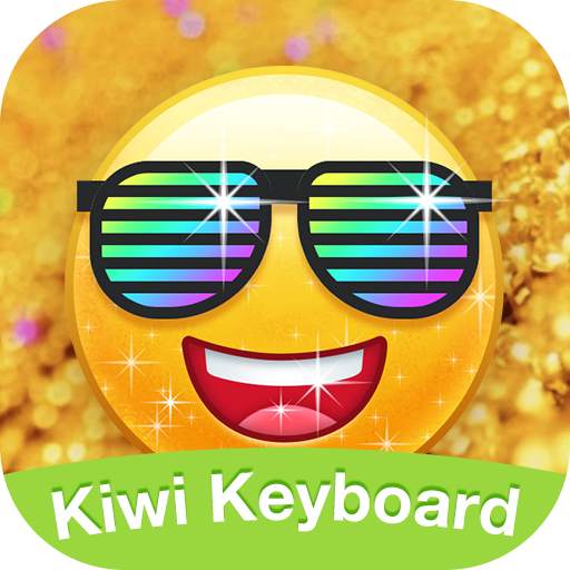 Kiwi Keyboard Glitter Golden emoji 1.2.6