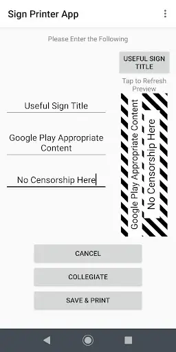 Sign Printer App screenshot 2