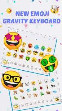 New Emoji Gravity Keyboard Theme screenshot 3