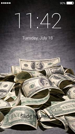 Dollars Lock Screen 3 تصوير الشاشة