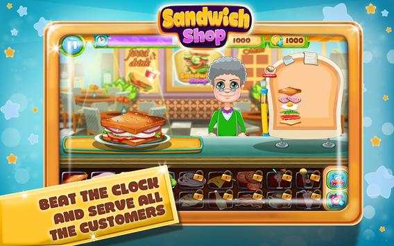 Sandwich Maker-Food Shop Mania screenshot 2