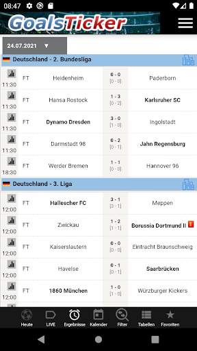 Goals Ticker - Ergebnisse live screenshot 1