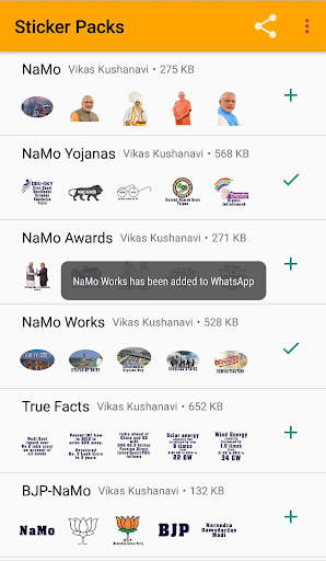 NaMo Stickers for Whatsapp screenshot 8