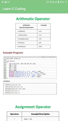 Learn C Coding screenshot 3