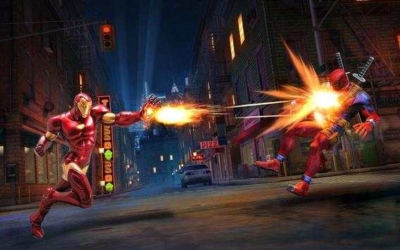 Flying Iron Superhero Flashlight Man Super Rescue screenshot 2
