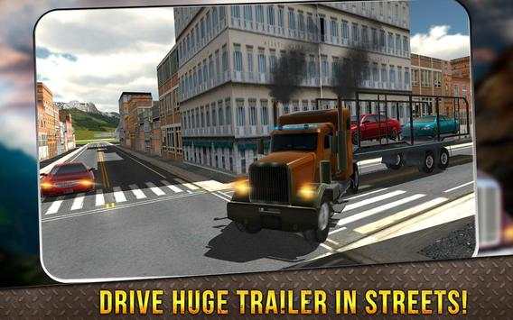 Truck Driver Car Transporter 3D: Big Truck Parking screenshot 8