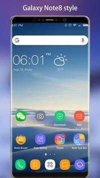 Note 8 Launcher - Galaxy Note8 launcher, theme screenshot 1