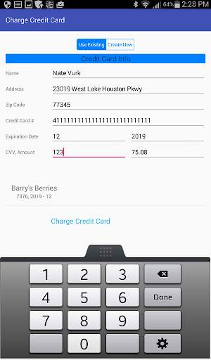 SAWIN CREDIT CARD APP. screenshot 4
