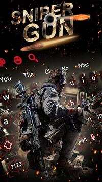 Cool Sniper Gun Keyboard Theme screenshot 2