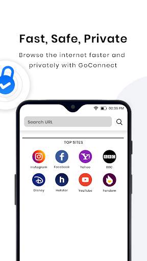 Go Connect Browser : Fast & Secure Web Proxy screenshot 1