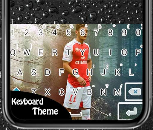 Keyboard Simple Ozil Theme - Coolykeybd स्क्रीनशॉट 1