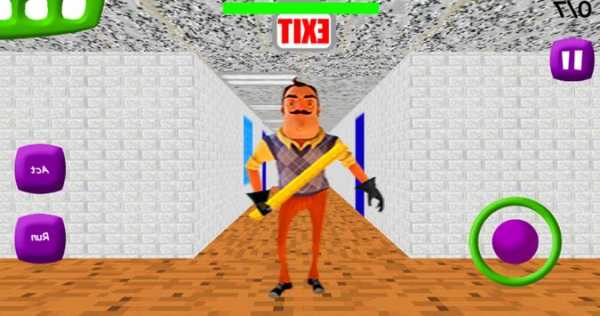 Neighbor Math Teacher Mod screenshot 1