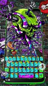 Skull Graffiti Keyboard screenshot 1
