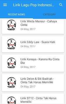 Lirik Lagu Pop Indonesia screenshot 2