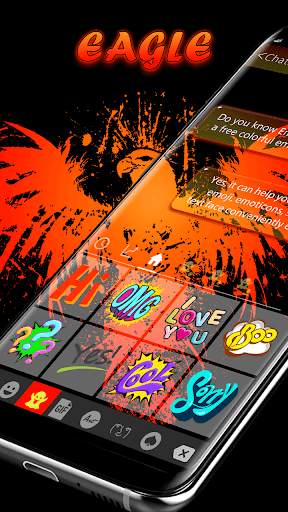 Eagle Bird Keyboard Theme for Cute Emoji Keyboard screenshot 4