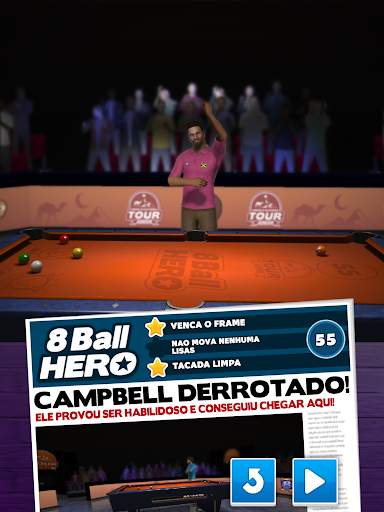 8 Ball Hero – Quebra-cabeça Sinuca Bilhar screenshot 16