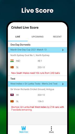Live Cricket Score screenshot 2