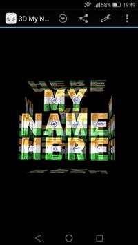 3D My Name India LWP screenshot 5