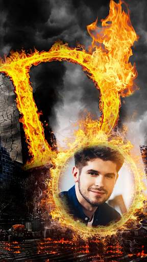 3d Fire Text : Smoke Fire Text Photo Frame Effect screenshot 8