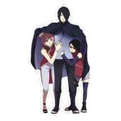 Sasuke and Sakura Family Sticker for WA 4.0