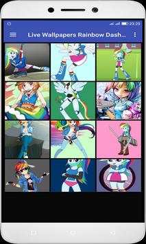 Live Wallpapers Rainbow Dash Styl screenshot 5