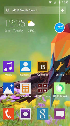 Free Colorful Lovely Bird theme for Android screenshot 1