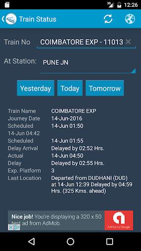 Indian Rail Train Status screenshot 8